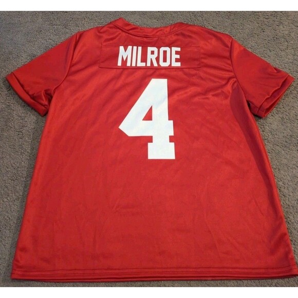 Athlete's Thread Alabama Crimson Tide Jalen Milroe Football Jersey Made in USA - Picture 2 of 6